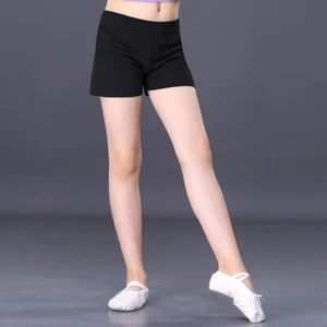 Girl Cotton Gymnastic Dance Shorts Dancewear Half Pants Activewear Bottom Shorts - Picture 1 of 17