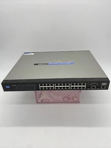 CISCO Linksys SRW224P PoE Ethernet Switch with 24 Port 10/100 + 2 Port Gigabit - Picture 1 of 8