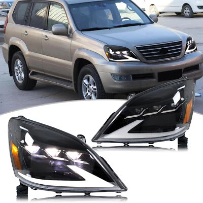 LED Headlights for Lexus GX470 2003-2009 Projector Front Lamps Pair Assembly  - Image 1 of 4