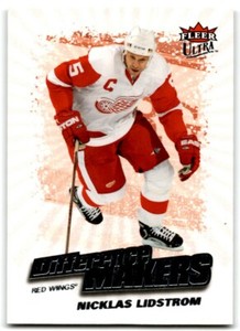 2008-09 Fleer Ultra Difference Makers #5 Nicklas Lidstrom Detroit Red Wings