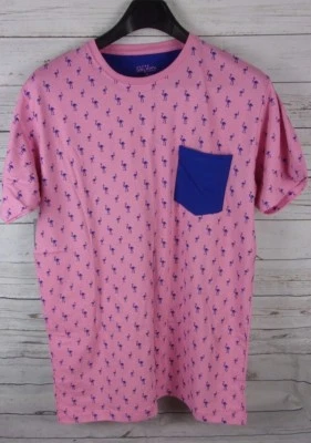 Galaxy Mens (Harvic) Pink/Blue XL Bird Logo Shirt 100% Cotton New  - Image 1 of 4