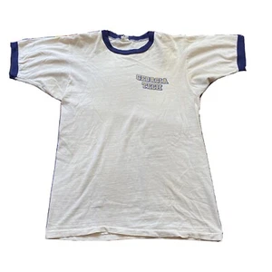Vtg 60s Champion Georgia Tech Ringer T Shirt Mens Size Medium 1960s - Picture 1 of 7