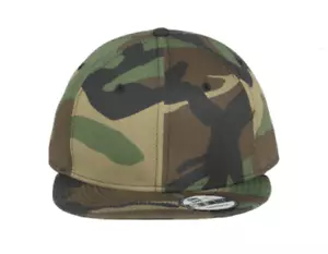 New Era NE400 9Fifty Blank Hat/Cap Camo Flat Brim Snap Back - Picture 1 of 3