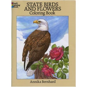 State Birds & Flowers Coloring Book by Dover - Picture 1 of 1