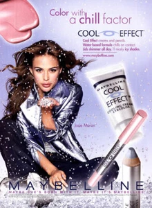 Maybelline Josie Maran 2002 maquillaje color de ojos 1 página anuncio de revista - Imagen 1 de 1
