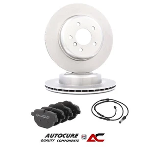 FOR BMW 5 SERIES 520D MK6 F10 2010-2015 REAR BRAKE DISCS WEAR SENSOR & PADS SET - Picture 1 of 1