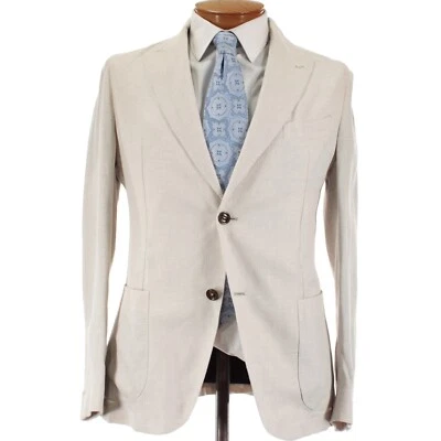 Eleventy Platinum NWOT Soft Jacket / Sport Coat Size 50 (40R US) In Light Tan - Image 1 of 4