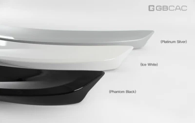 Cubierta de adorno de alerón trasero blanco/plateado/negro 1A para Hyundai Azera 2012~17 Foto 1 de 4