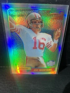 2001 Topps Archives Chrome Rookie Refractor RP 1981 Topps JOE MONTANA RC 49ers! - Picture 1 of 7