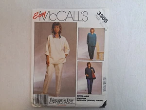 McCall's Pattern - Misses' Top and Pants (6-22) #3305 - Uncut - Picture 1 of 7