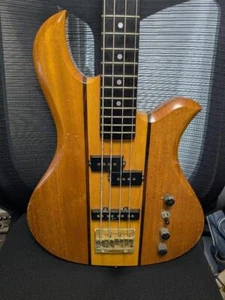 B.C.Rich Eagle Bass Natural Electric Bass Guitar W/Gig Bag Used Product - Picture 1 of 9
