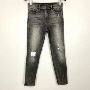 Level 99 High Rise Skinny Jeans Women’s Size 29 Distressed Faded Gray Stretch - Picture 1 of 7