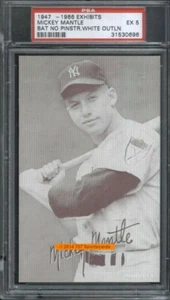 1947 Exhibit 47-66 Mick-no Pin-WO Mantle PSA 5 (0696) - Picture 1 of 2