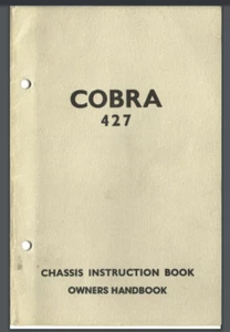 427 Cobra Chassis Instruction Manual Owners Manual 64 Pages Reproduction bound - Picture 1 of 1