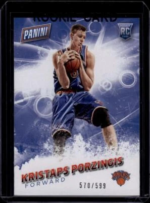 2016 Panini Father's Day #59 Kristaps Porzingis 570/599 New York Knicks Rookie - Image 1 of 2