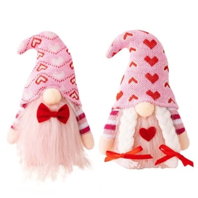 Valentine s Day Gnomes Plush Decors,Mr Mrs Tomte Swedish Gnome Table Gnome Decor Foto 1 de 4