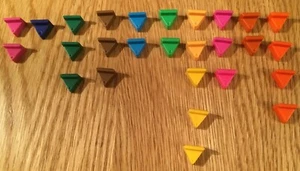 Trivial Pursuit TWO New Style Wedges ONLY - Picture 1 of 1