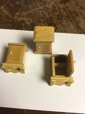 Dollhouse Miniature Little 2 Shelved Cabinets - Image 1 of 4