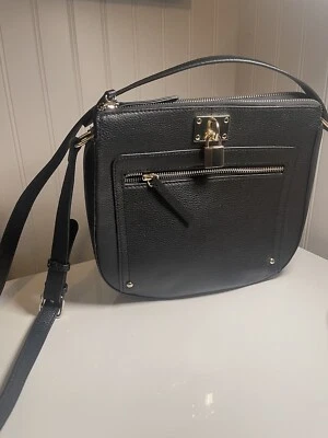 Hilary Radley Maya Crossbody Purse With Locket Black - Image 1 of 4