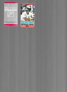 DON MATTINGLY 1987 FRANKLIN GLOVE HANG TAG - Picture 1 of 1