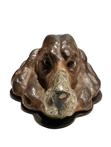 Antique Bronze Dog Mail Paper Clip Cold Painted - Picture 1 of 9