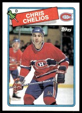 1988-89 Topps. Chris Chelios Montreal Canadiens #49