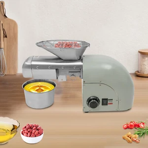 Automatic Hot and Cold Oil Press Machine Stainless Steel Oil Expeller 110V 1800W - Picture 1 of 24