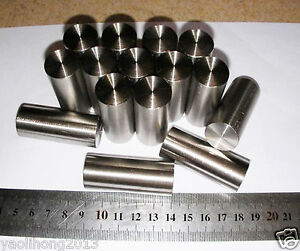 1pcs 99.95% Pure Tungsten W Metal Rod Diameter 10mm Length 50mm 