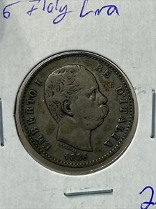 1886 italy one lira - Picture 1 of 2