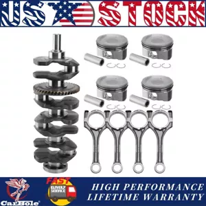 Engine Rebuild Kit Crankshaft Rods Pistons w/ Rings for Toyota Scion xB tC 2AZFE - Picture 1 of 30