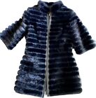 Real Mink Black Fur Coat Brand New Size Small