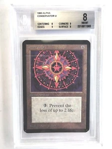 Conservator Alpha BGS 8 NM-MT 1993 Uncommon MTG - Picture 1 of 4