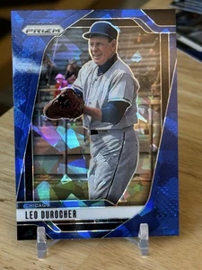 2025 Panini Prizm Baseball - Leo Durocher #201 Blue Cracked Ice Prizm Chicago - Picture 1 of 3