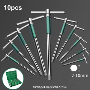 Conveniente juego de llaves en forma de T con tubo de agarre de posicionamiento para fijaciones rápidas - Imagen 1 de 12