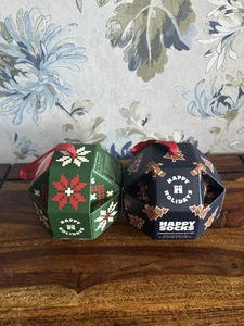 Happy Socks Weihnachtskugeln Socken Geschenkbox x2 - Bild 1 von 4