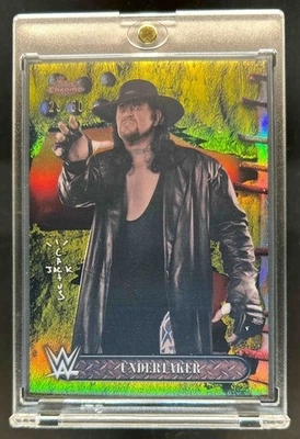 2025 Topps Chrome WWE x Cactus Jack Undertaker Gold Refractor #29/50 - Image 1 of 2