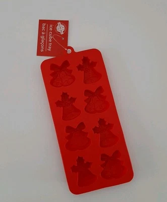 Bandeja de cubitos de hielo para casa de Navidad moldes de campana de temporada vacaciones cocina decoración del hogar  Foto 1 de 4