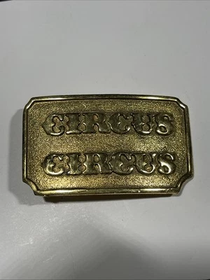 Hebilla de cinturón de metal vintage Circus Circus Hotel Casino Las Vegas Nevada Foto 1 de 4