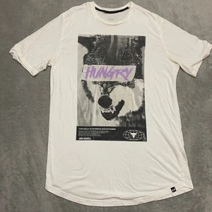 Under Armour Project Rock Mens Hungry Wolf Graphic T Shirt Short Sleeve WWE Med - Picture 1 of 8