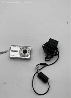 Kodak EasyShare M1063 Silver 10.3MP Digital Camera w/Adapter And Cords - Image 1 of 4
