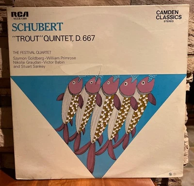 Schubert Trout Quintet Festival Quartet RCA Camden VCCS-1399 NEW SEALED LP - Image 1 of 2