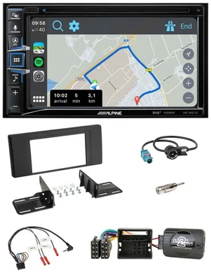 Alpine DAB TMC Bluetooth 2DIN USB Lenkrad Navigation für BMW X5 E53 2000-2006 - Bild 1 von 4