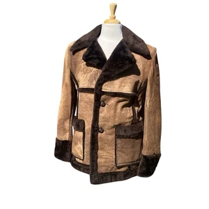 Abrigo De Colección SCHOTT Rancher Gamuza Cuero Marrón Piel de Oveja Para Hombre Talla 42 - Imagen 1 de 9