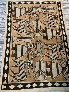 African Korhogo Mud Pigment cloth 73x49 - Picture 1 of 9