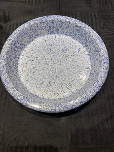 "Plato para pastel Western Stoneware #3631 - plato para pastel de 9"" azul deletreado" - Imagen 1 de 10