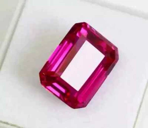 Natural 4.95 Ct Pink Sapphire Ceylon Emerald Cut Certified Loose Rare Gemstone - Picture 1 of 8