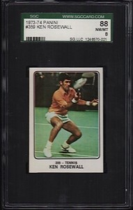Ken Rosewall~1973-74 Panini Campioni Dello Sport #359~SGC 8 NM/MT