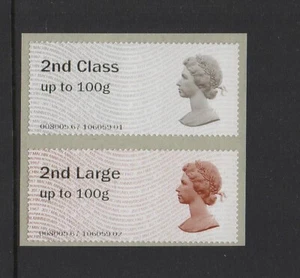 ERROR!  MACHIN 50th  2nd and 2nd LARGE  COLLECTOR PAIR  DRAB  TOP  POST GO  RARE - Picture 1 of 1