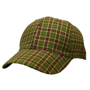 Herren Cuba Army Cap kariert oliv Sommer Kappe Hut Flatcap Basecap Baseball 583 - Bild 1 von 1