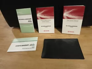 2008 Toyota Highlander HYBRID OWNERS MANUAL SET + CASE + NAVIGATION - Imagen 1 de 1